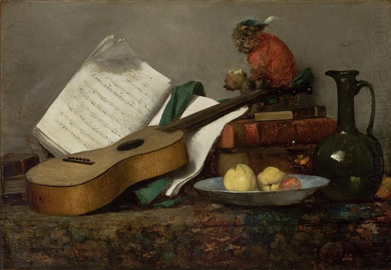 Antoine Vollon Still Life with a Monkey and a Guitar china oil painting image